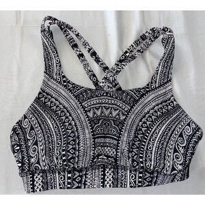 Lululemon Energy Bra Nulux Boho Tribal Print Women's Size 4